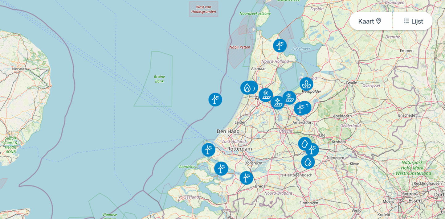 Onze energiecentrales in Nederland