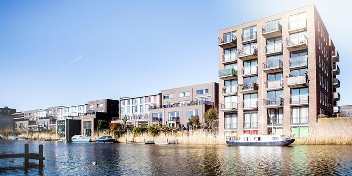 Woningen in Amsterdam IJburg die aangesloten zijn op stadswarmte