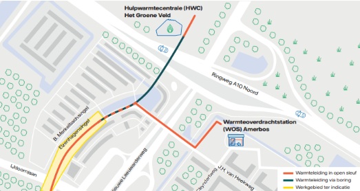Aansluiting bestaande warmtenet
