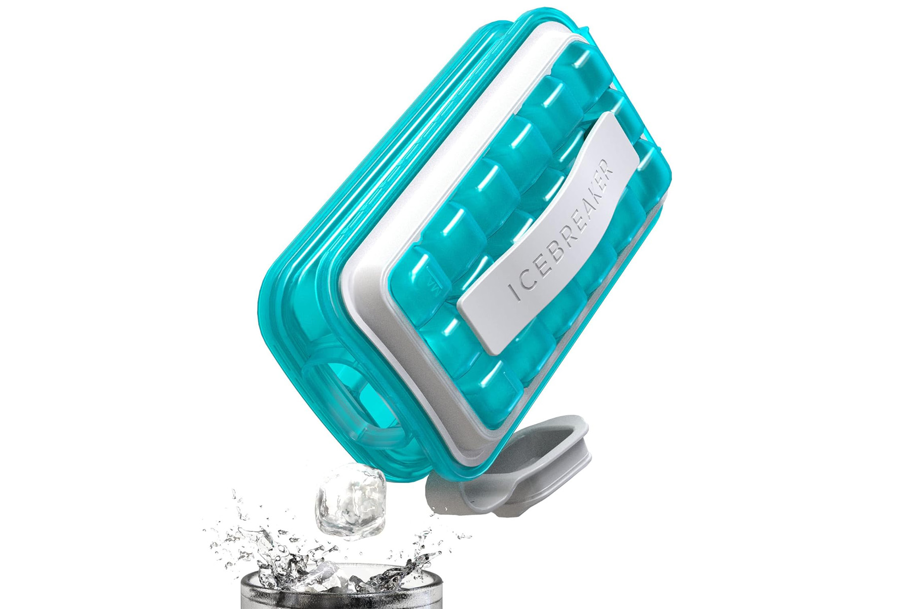 ijsklontjesmaker in het blauw