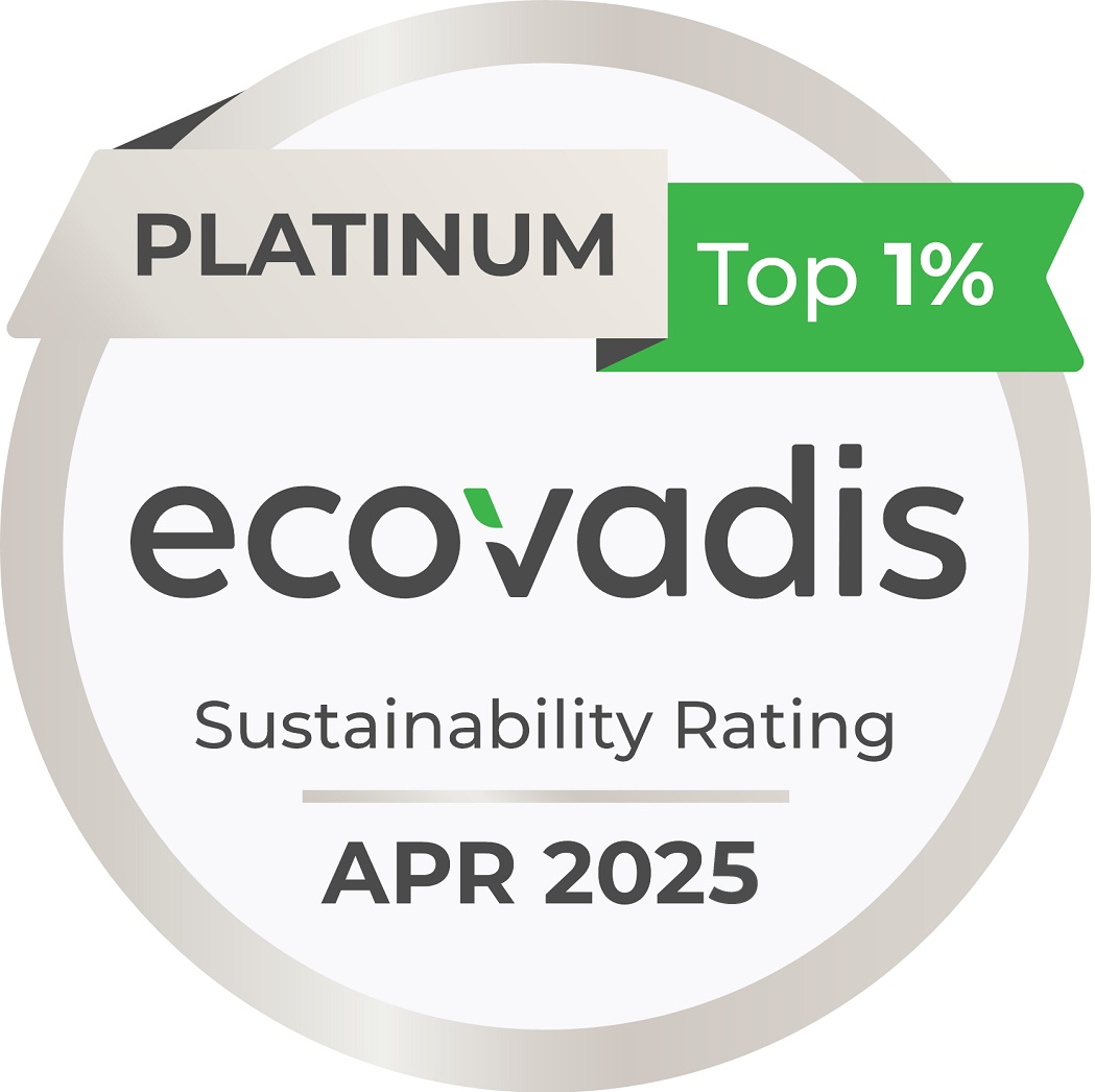 EcoVadis Platinum medaille voor 2025