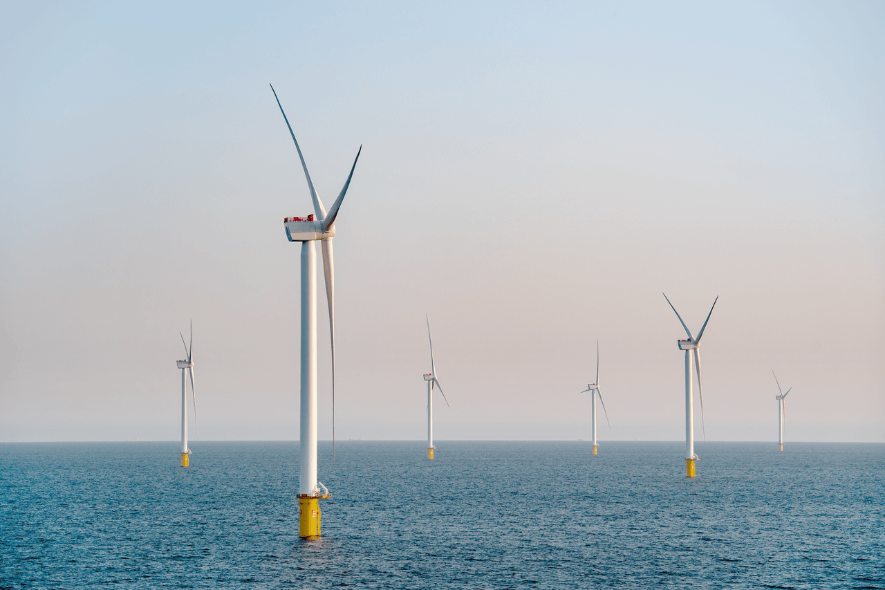 Windmolens op zee