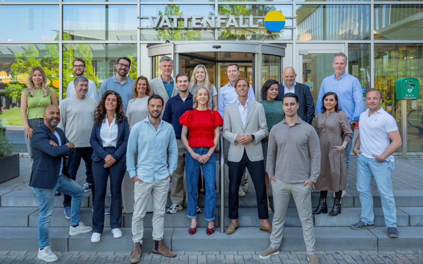 Groepsfoto Vastgoed team Vattenfall