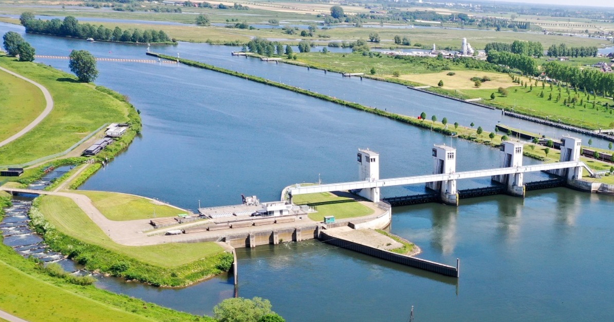Waterkrachtcentrale in Alphen aan de Maas