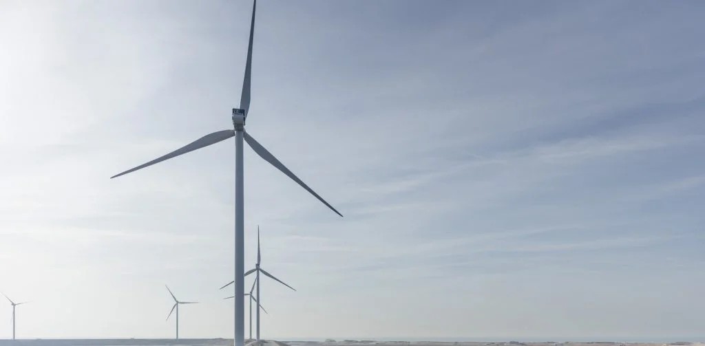 Windmolens op windpark Eemshaven West