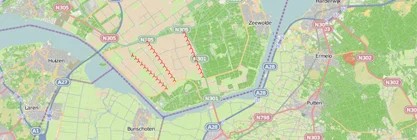 Locatie windmolens windpark Zuidlob