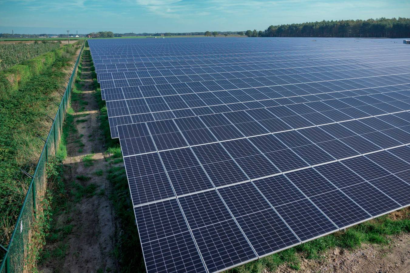 De opstelling van de zonnepanelen