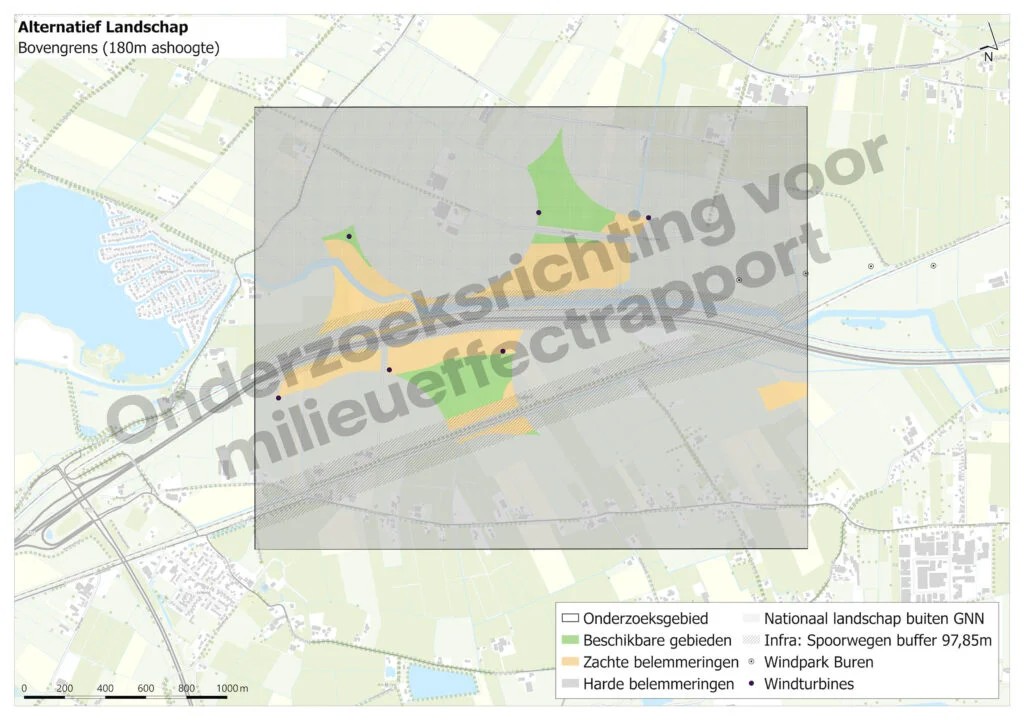 Landschap alternatief bovengrens