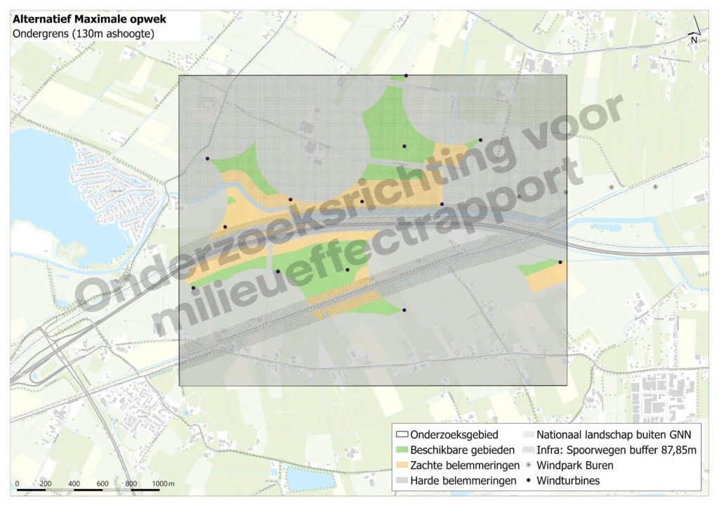 Maximale opwek alternatief ondergrens