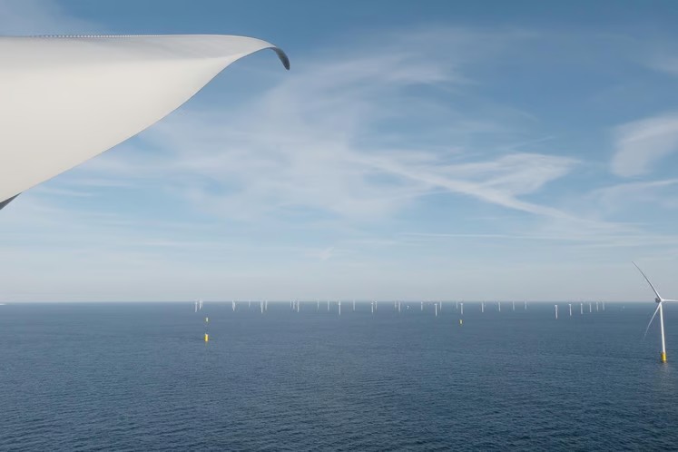 Recyclen van windturbinebladen.