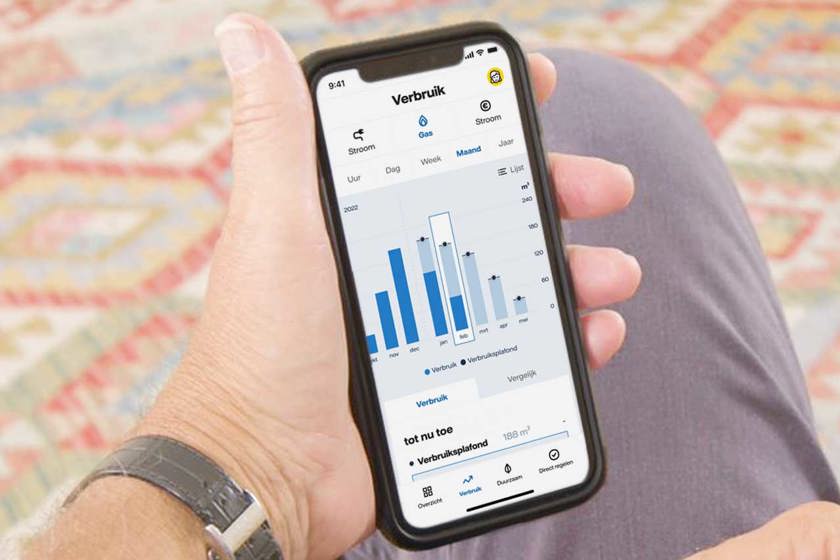 Mobiele telefoon met het prijsplafondlijntje