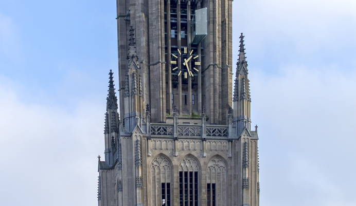 Iconische kerk op stadswarmte