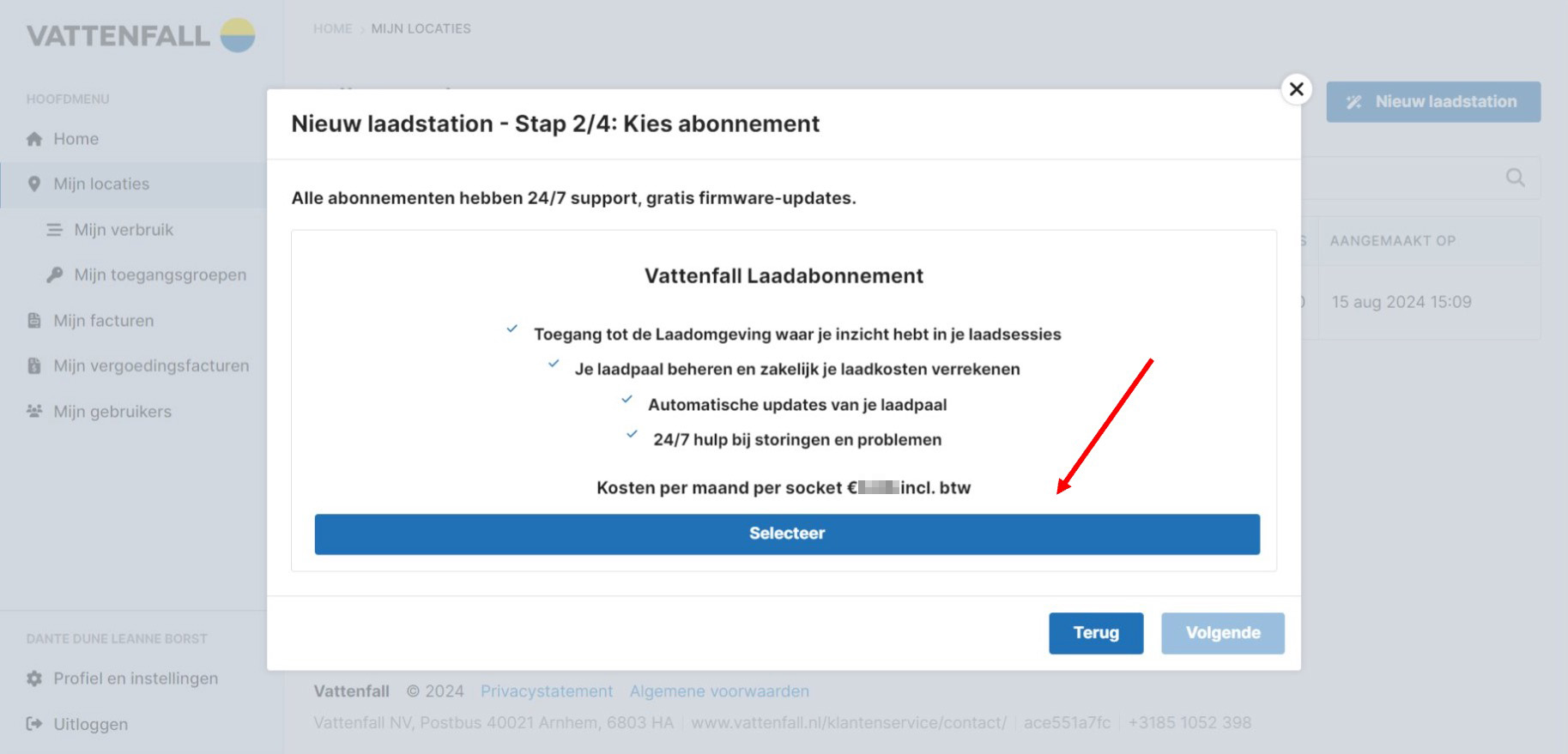 Kiezen Vattenfall Laadabonnement