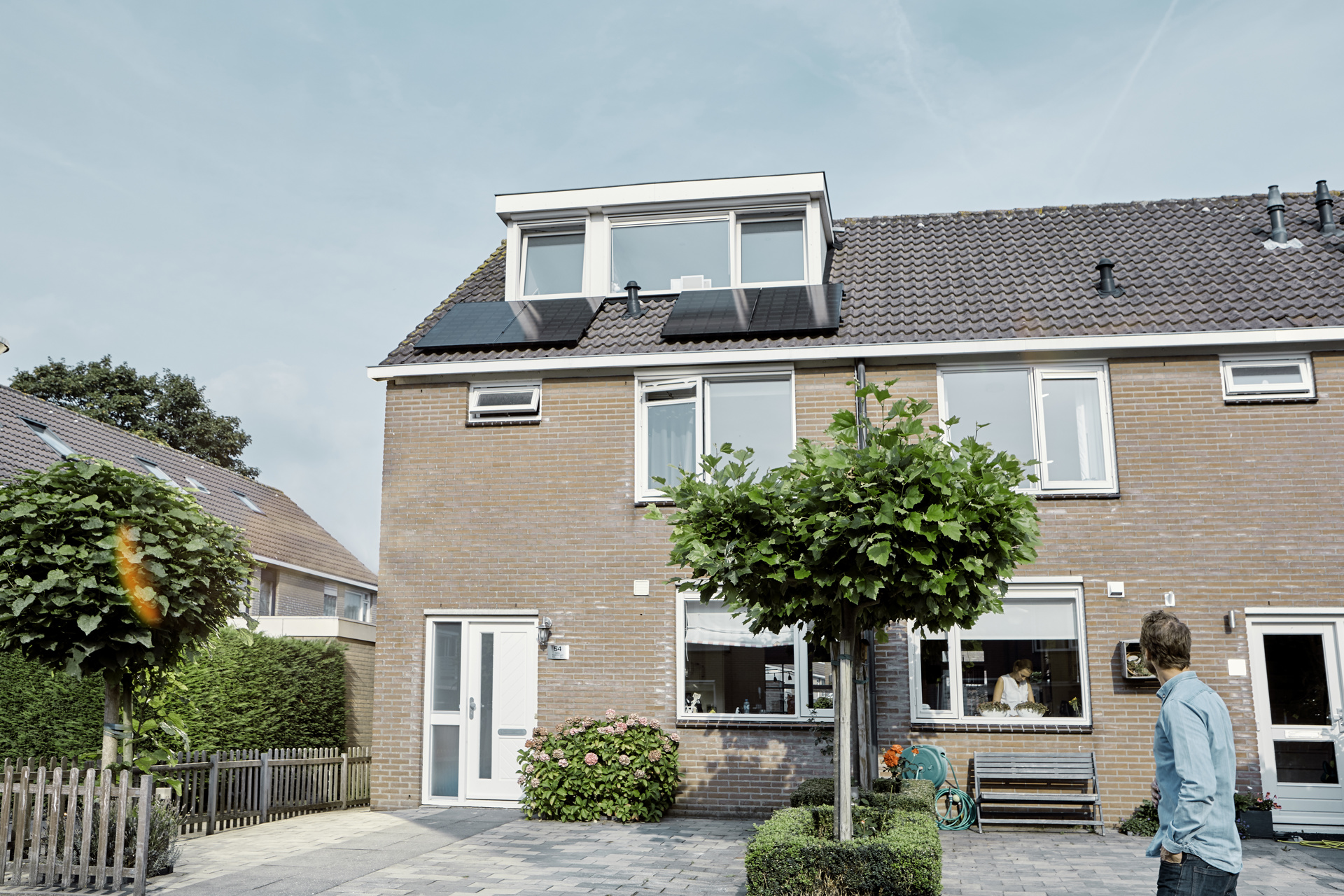 woning met zonnepanelen