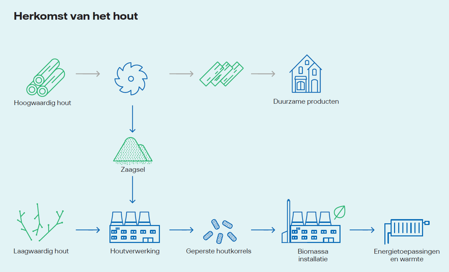 Selectie, productie en toepassing biomassa Vattenfall