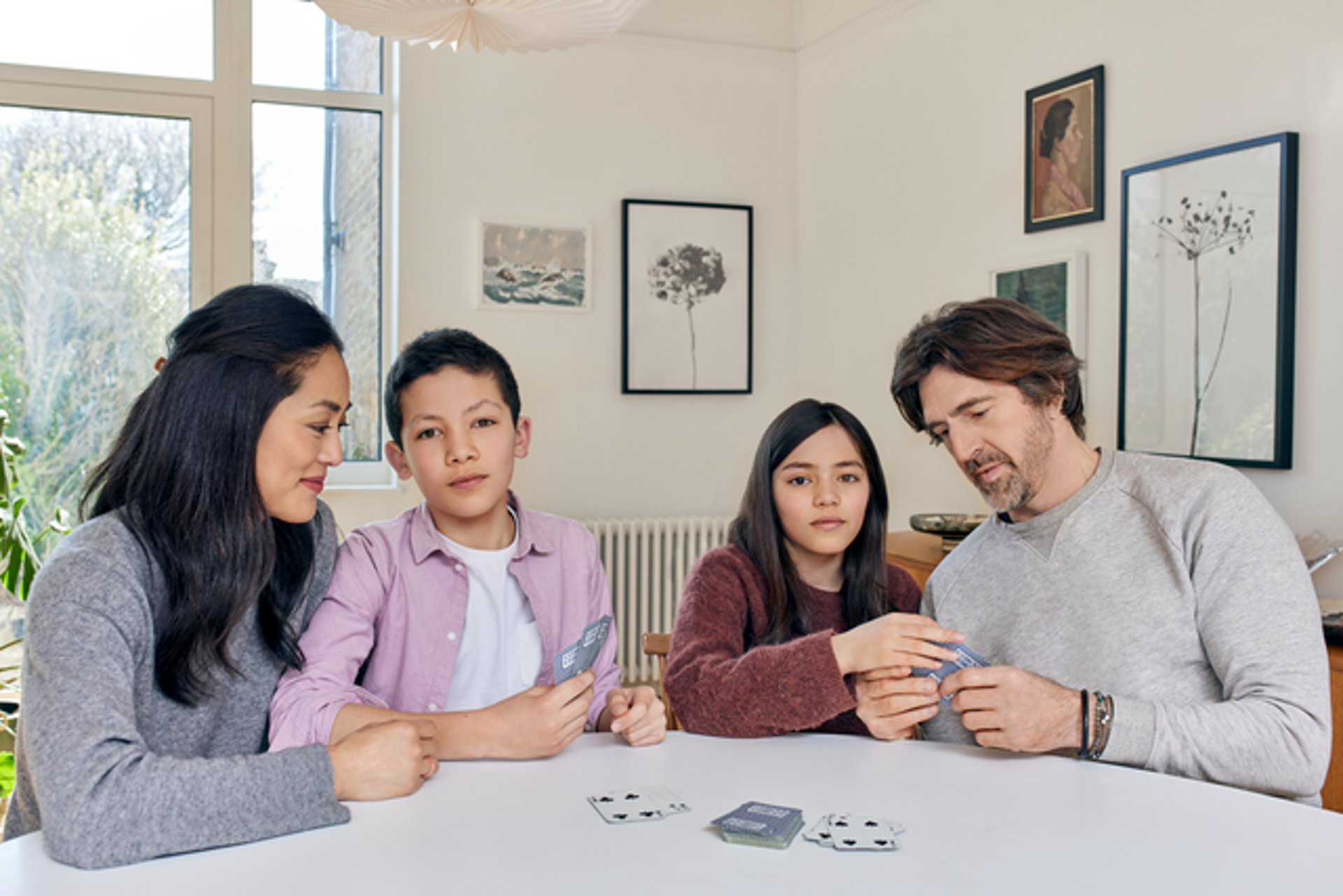 Familie speelt spelletje | Vattenfall Energie